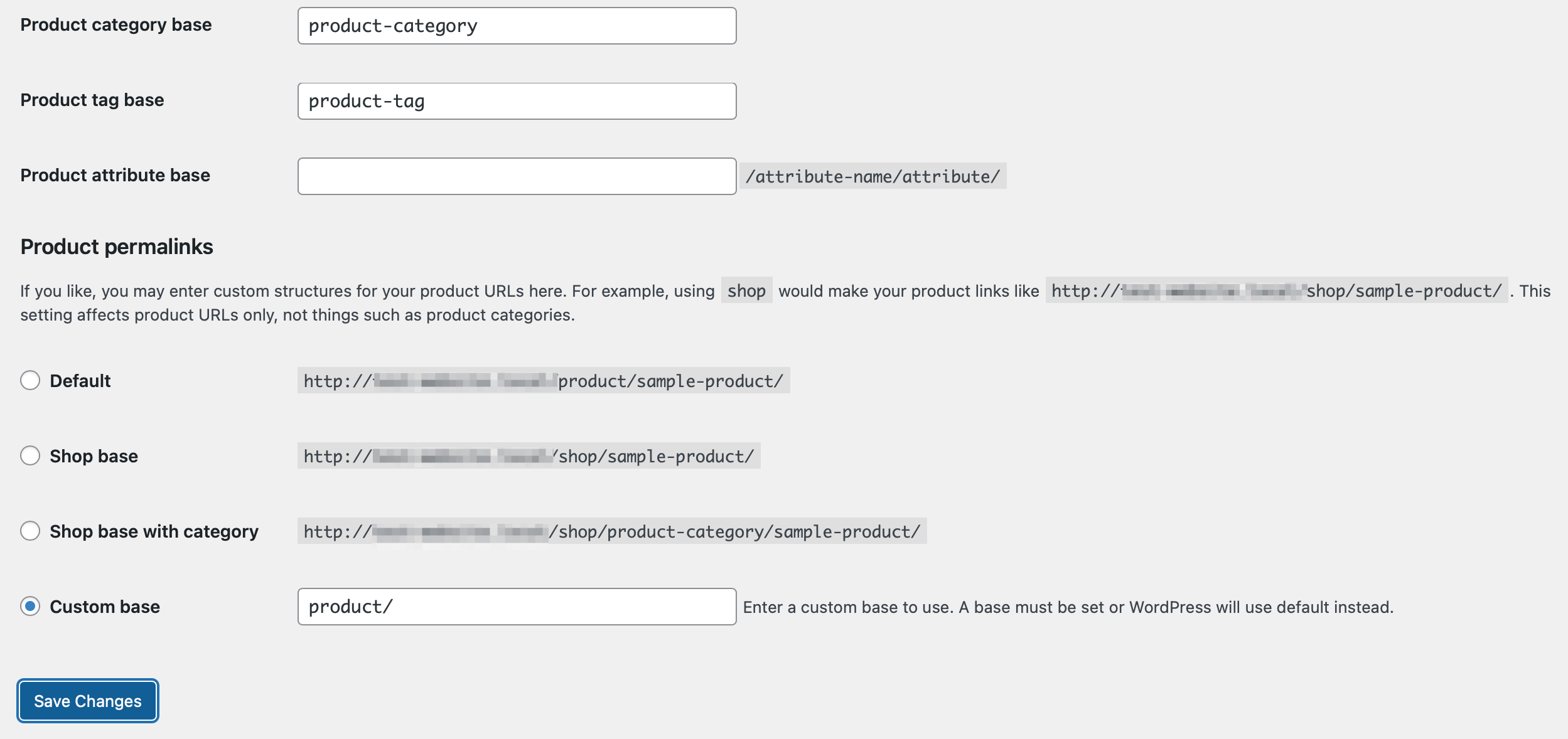 Update permalinks structure to complete the import.